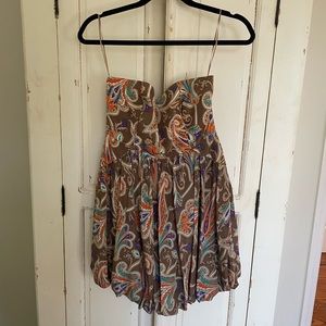 Tibi paisley mini dress